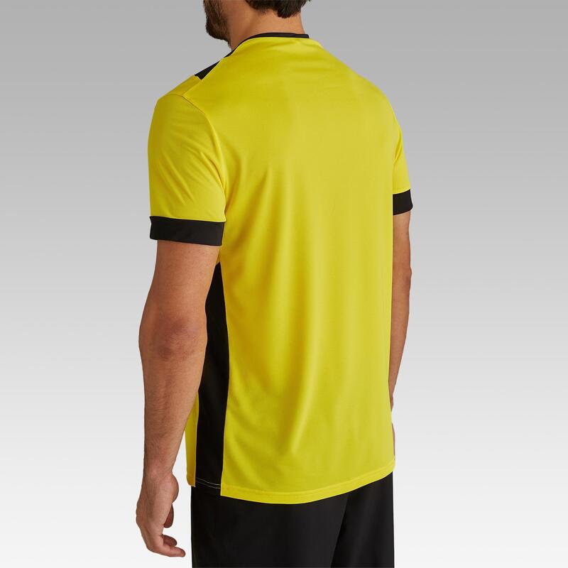 Maillot de football adulte F500 jaune