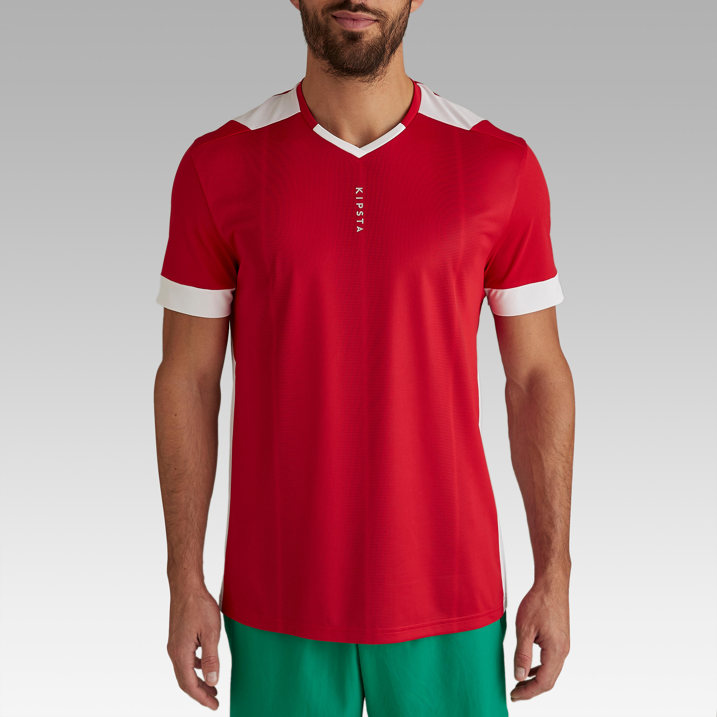 F500 Adult Football Jersey - Red 2/10