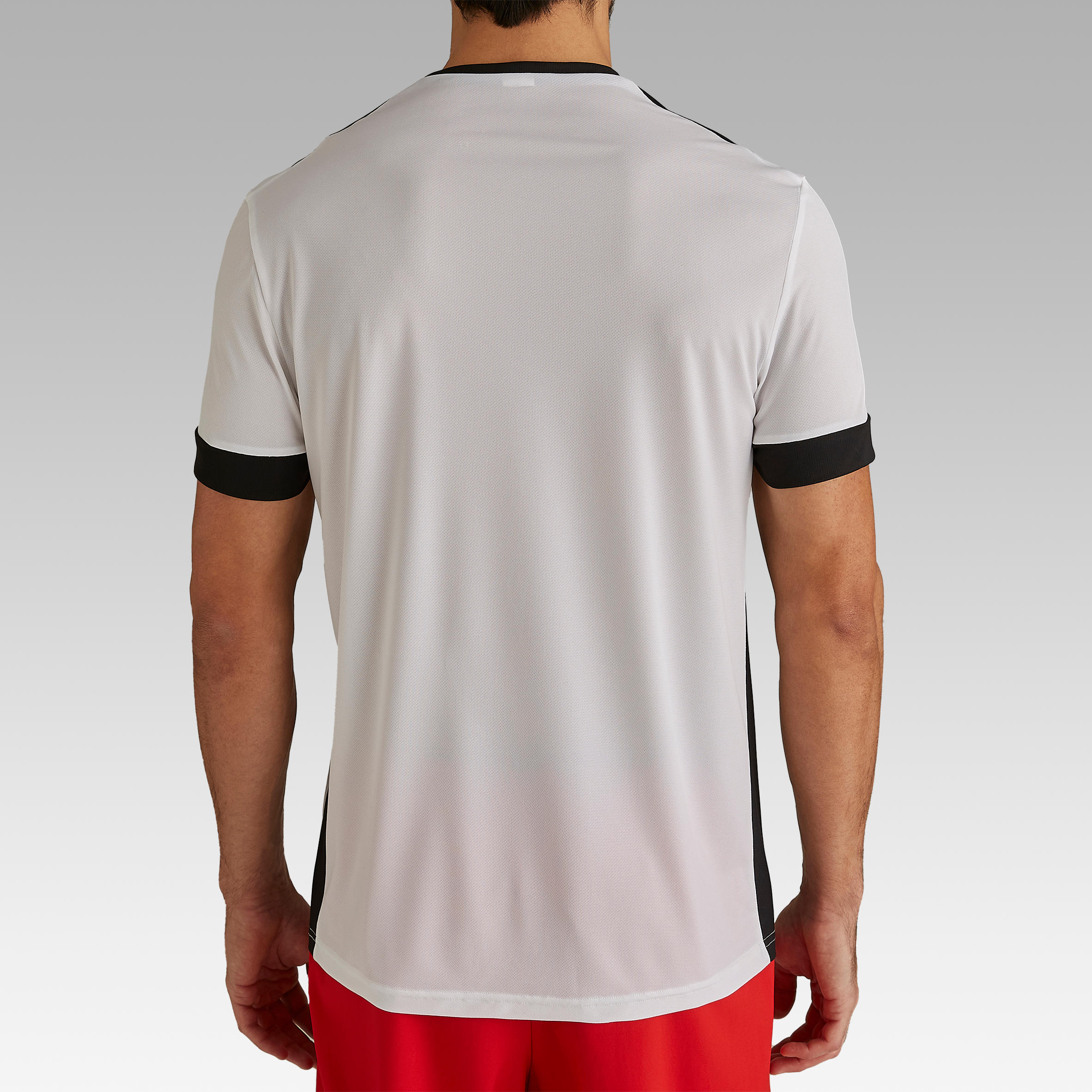 Samarreta futbol adult F500 blanc 3/9