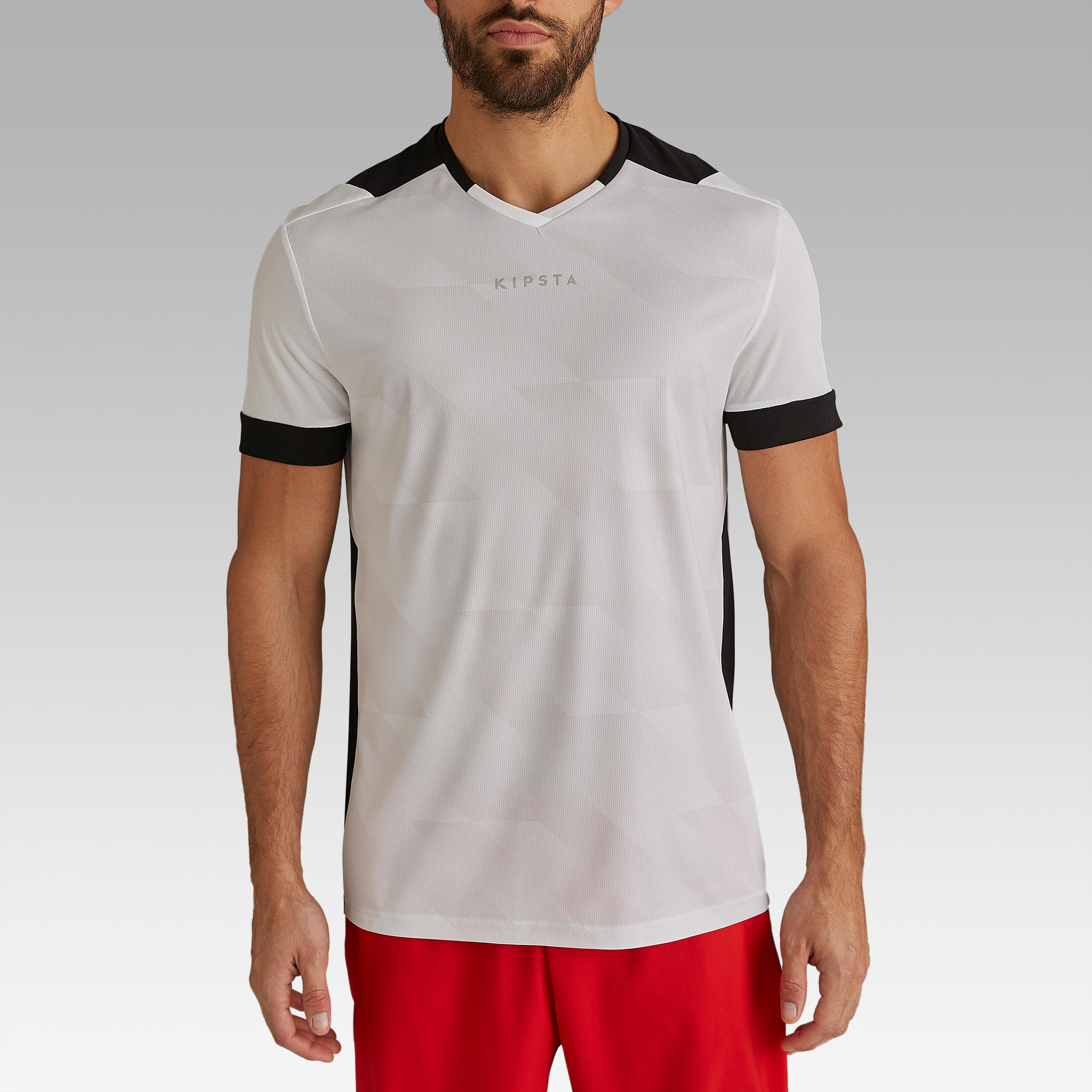 

Men's Football Jersey F500 - White -  By KIPSTA | Decathlon