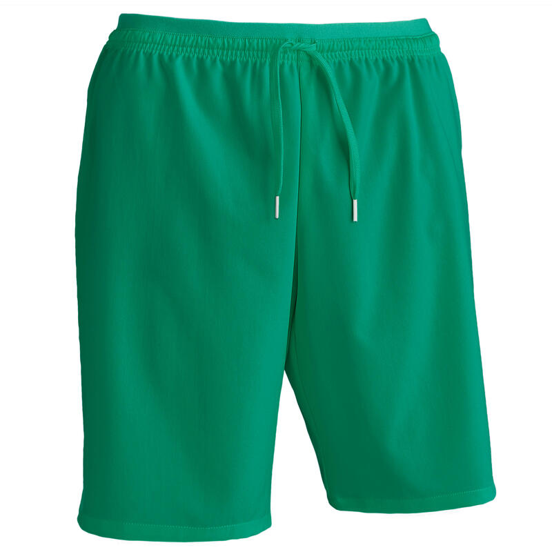 Pantalón Corto de Fútbol Kipsta Club adulto verde