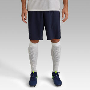 Pantalón Corto de Fútbol Kipsta Club adulto azul marino