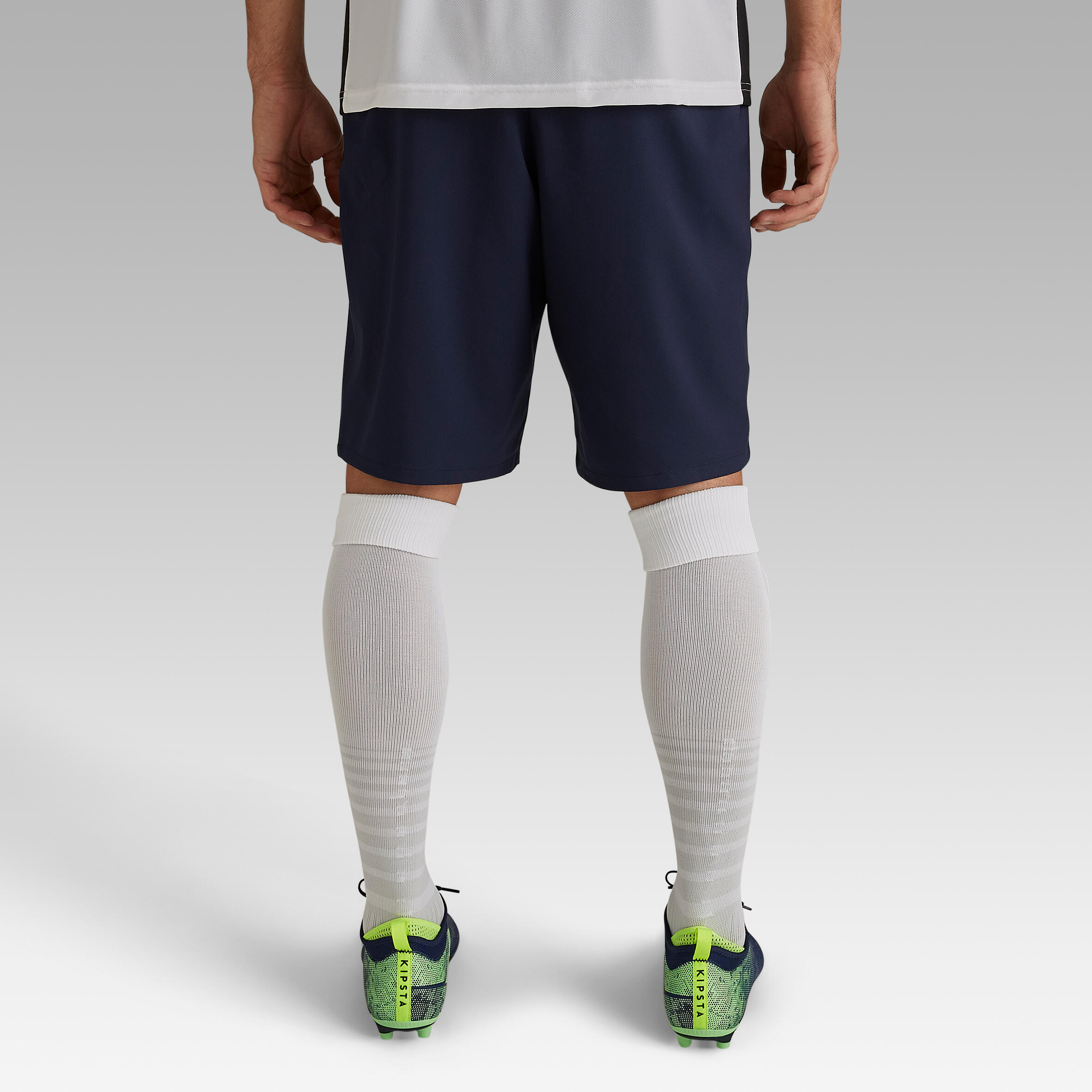 Pantalón Corto de Fútbol Kipsta Club adulto azul marino 3/7