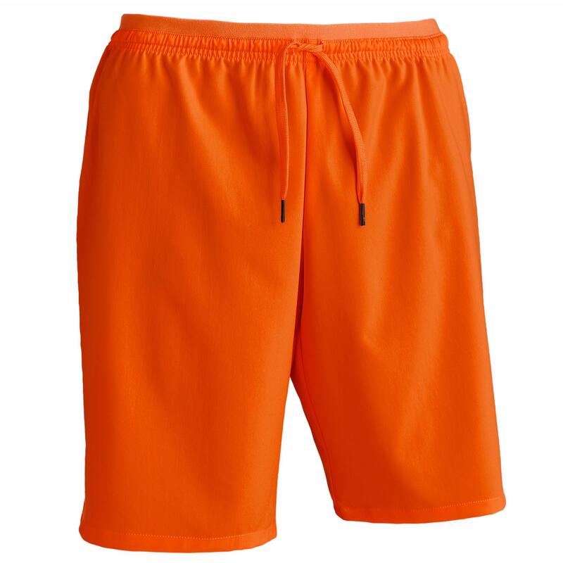 Pantalón Corto de Fútbol Kipsta F500 adulto naranja
