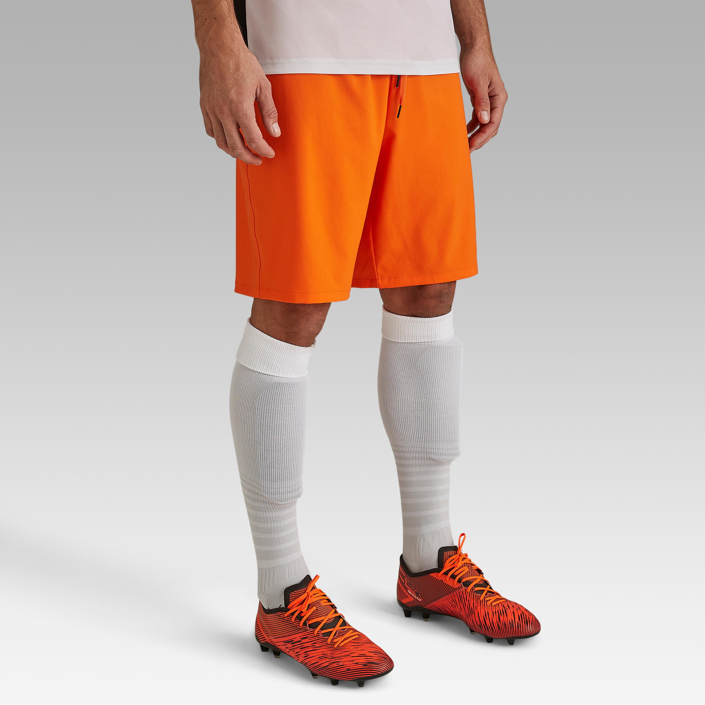 Adult Football Shorts Viralto Club - Orange 3/8