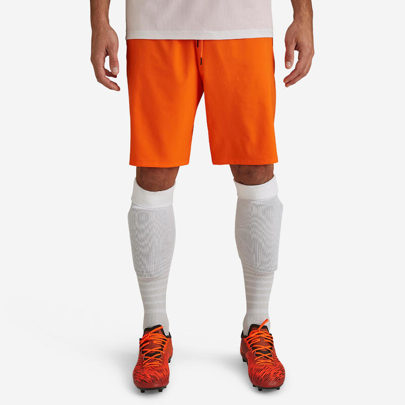 Felnőtt rövidnadrág futballhoz Viralto Club, narancssárga