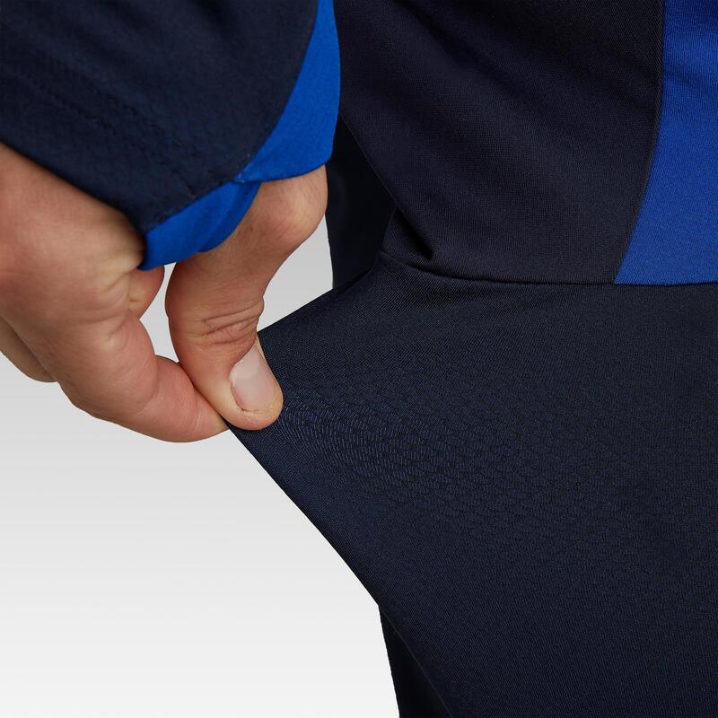 Pantalon de football adulte T500 bleu foncé