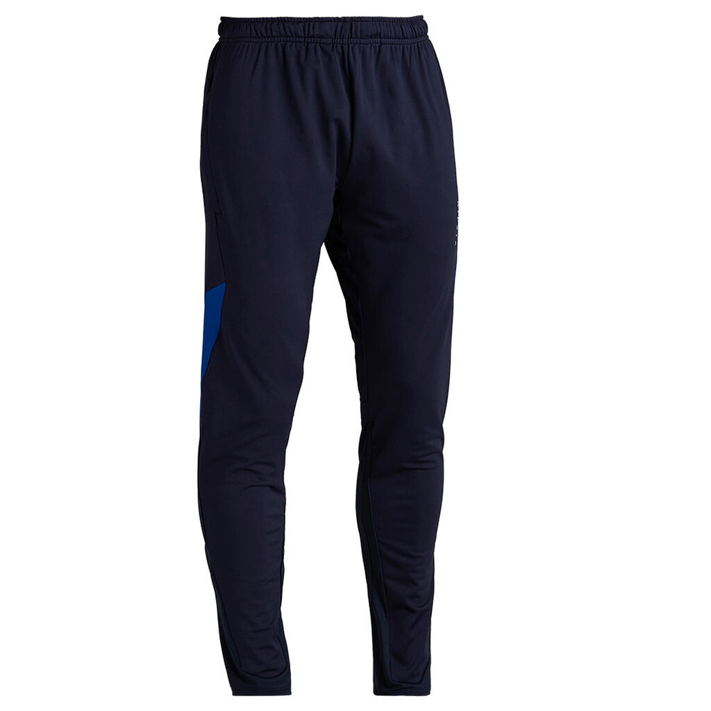 Trainingshose Fussball lang T500 Erwachsene dunkelblau
