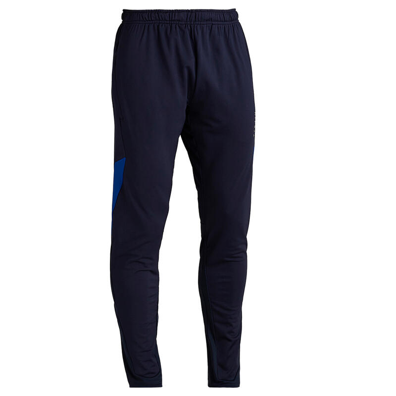 Pantalon de football adulte T500 bleu foncé