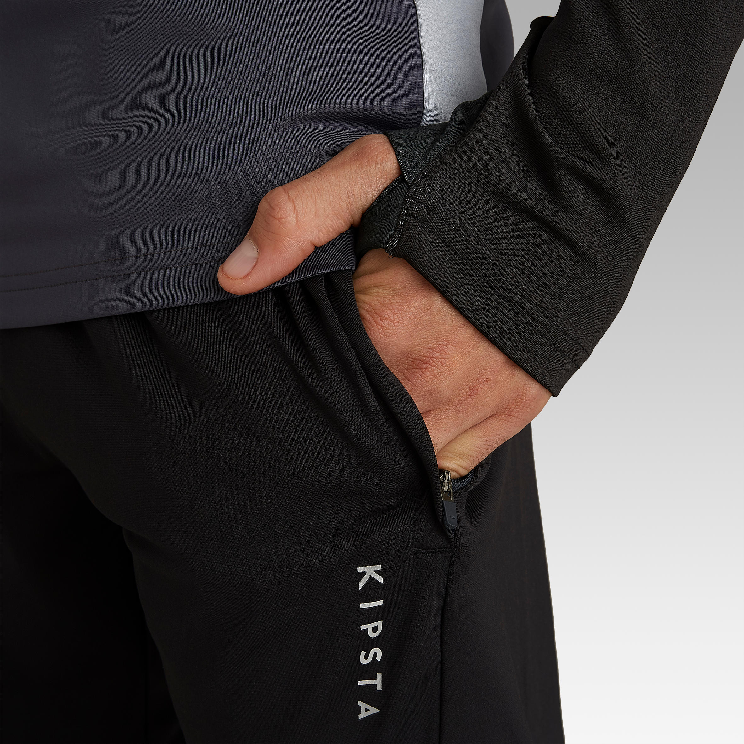 T500 Adult Football Bottoms - Black 3/8