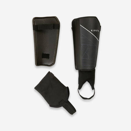 Adult Football Shin Pads Essential 140 - Black