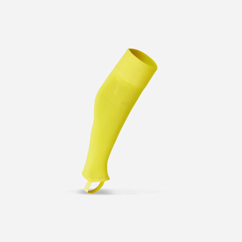 ADULT FOOT SOCKS Football - Stirrups F500 - Yellow KIPSTA - Football Clothing