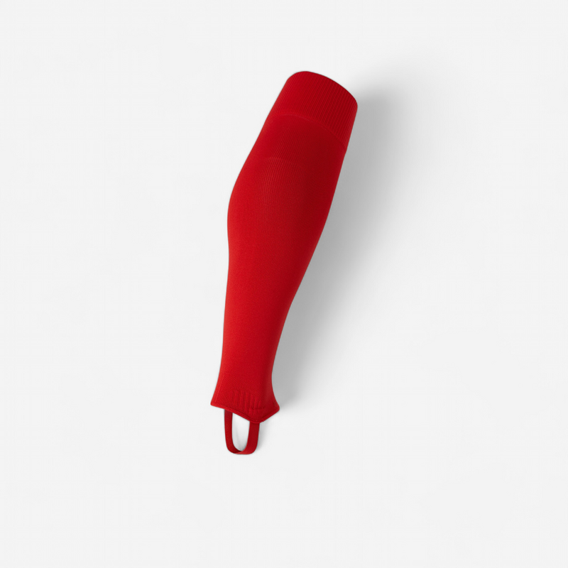 Chaussettes de football sans pied VIRALTO CLUB rouge pour les clubs et collectivites Decathlon Pro