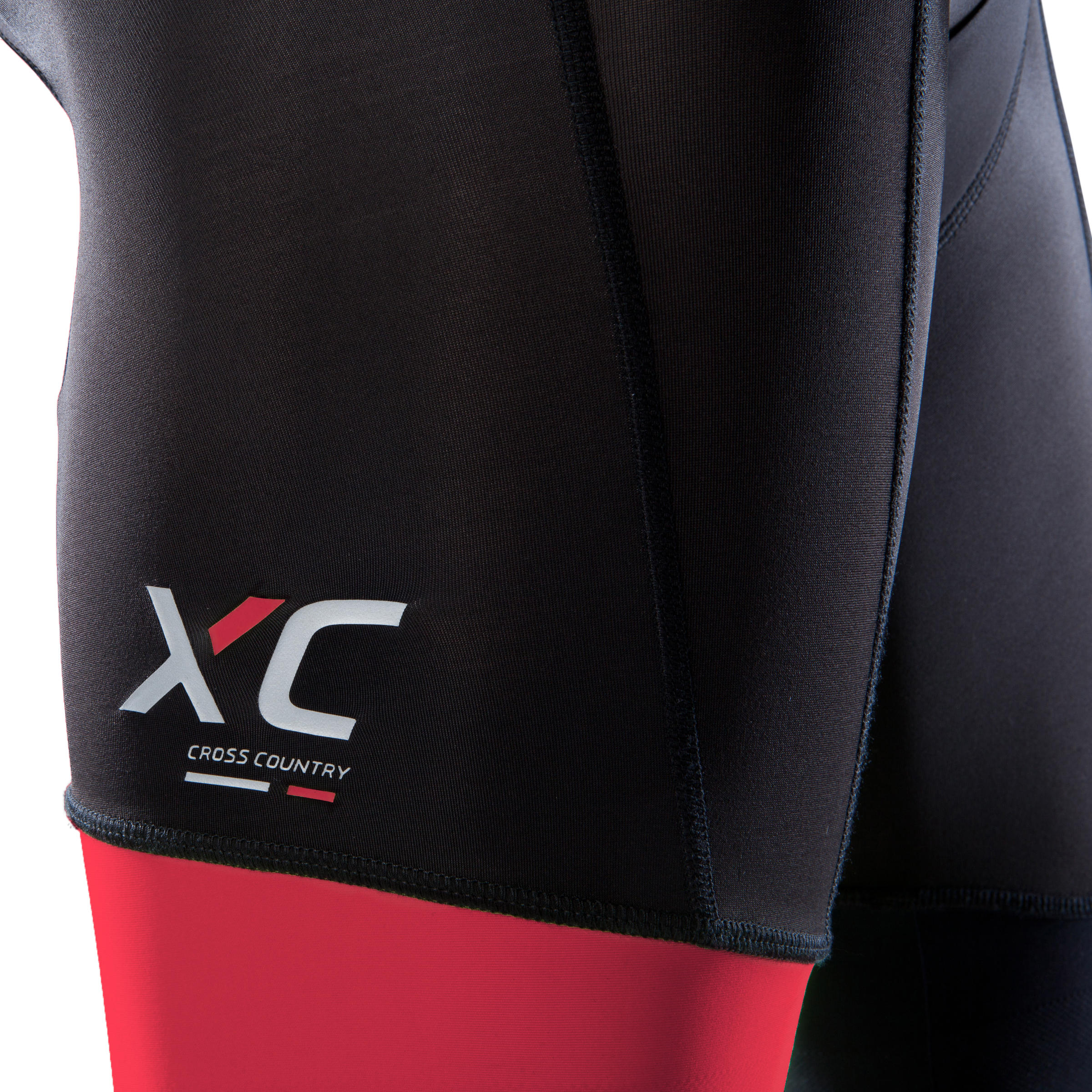 XC 100 Mountain Bike Cycling Shorts - Black/Red 3/7