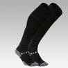 Kids Football Socks Viralto - Black with Stripes