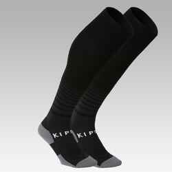 F500 Παιδικές ριγέ κάλτσες ποδοσφαίρου - Μαύρες