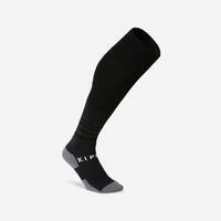 Chaussettes de football rayée enfant VIRALTO CLUB JR noire