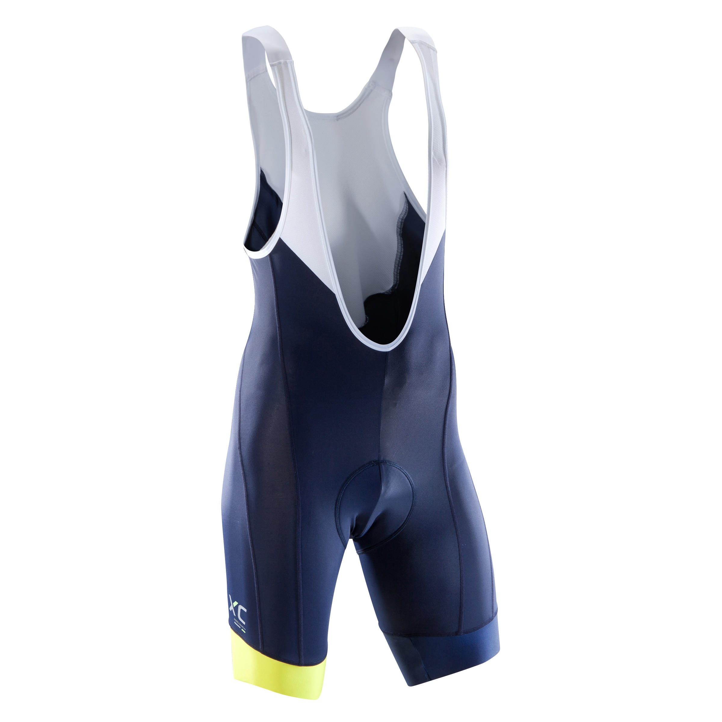 

XC 100 Mountain Bike Cycling Shorts - Blue/Yellow -  By ROCKRIDER | Decathlon