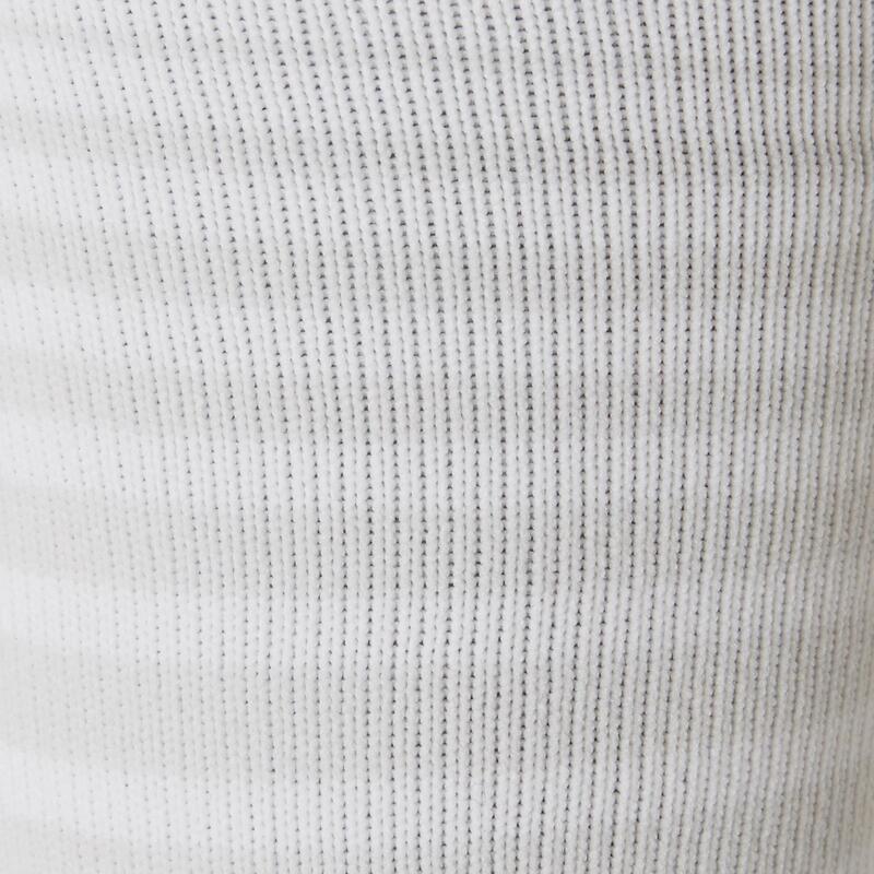 兒童款足球襪F500－白色條紋