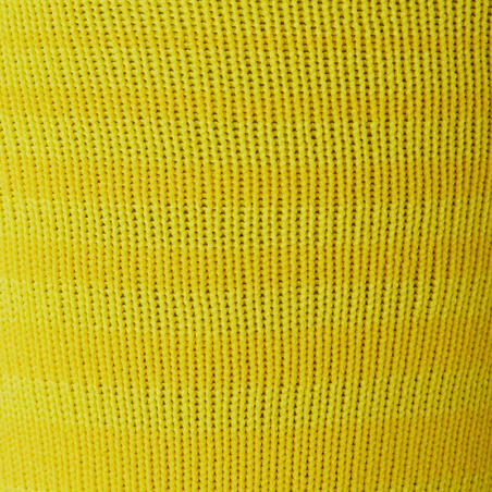 Дитячі гетри 500 для футболу - Жовті зі смугами