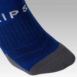 Παιδικές κάλτσες ποδοσφαίρου F500 - Μπλε ρίγες