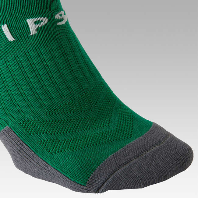 Jambiere Fotbal F500 Verde Adulți KIPSTA Decathlon.ro