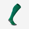 Kids' Football Socks F500 - Green with Stripes