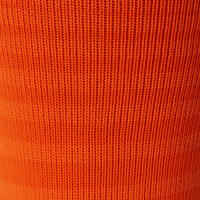 Kids' Football Socks Viralto Club - Orange with Stripes
