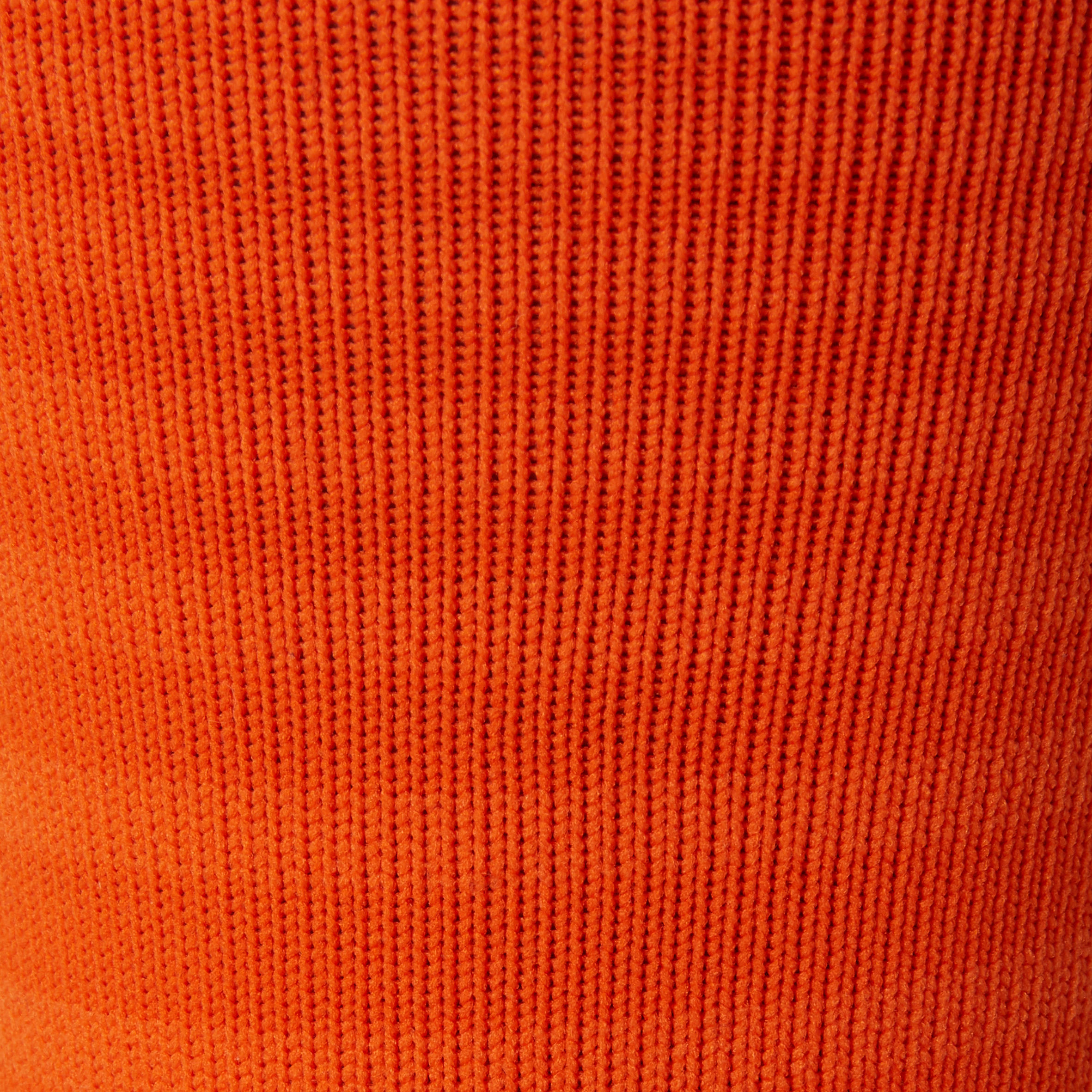 Kids' breathable football socks, orange 7/7