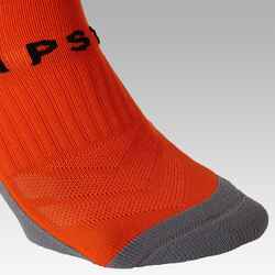 Kids' breathable football socks, orange