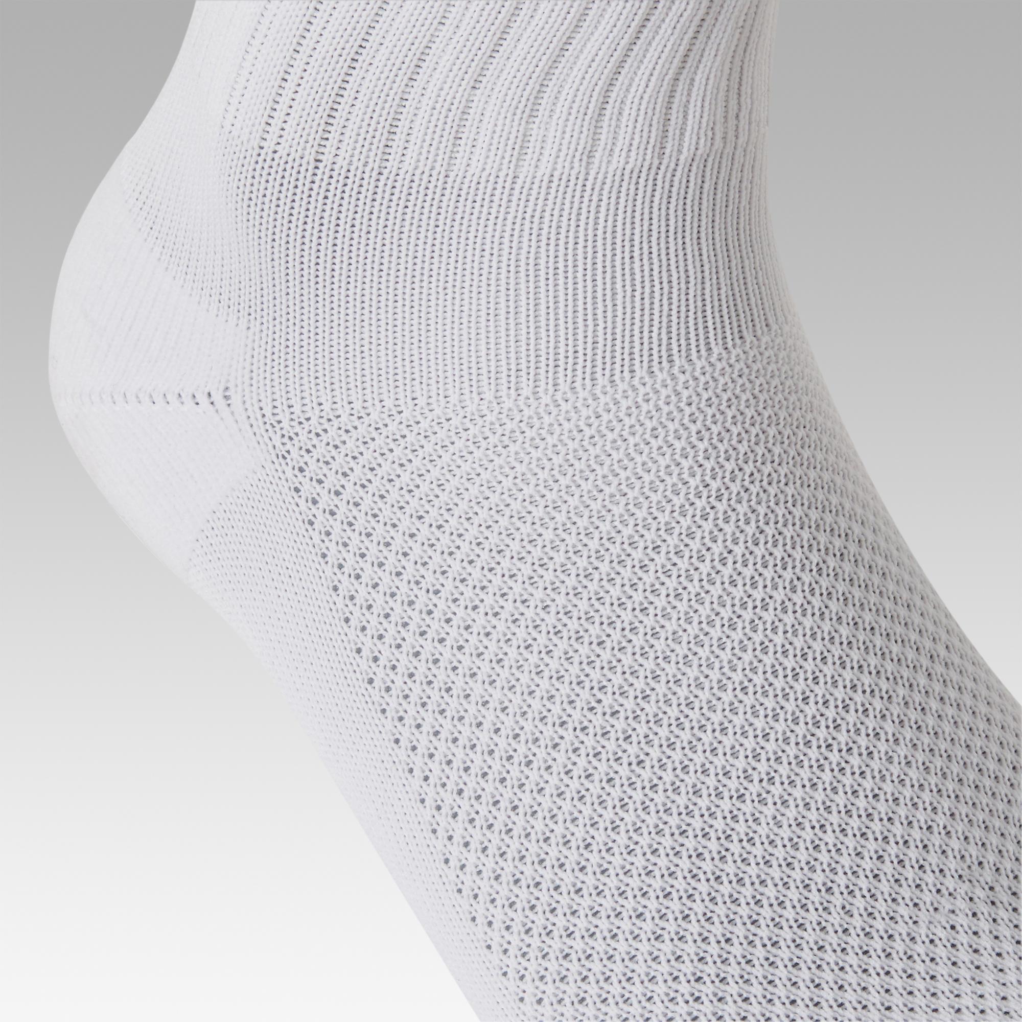 Children's soccer socks F100 white