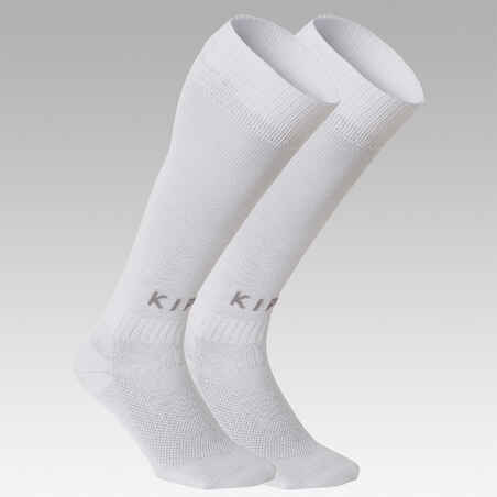 Παιδικές ποδοσφαιρικές κάλτσες F100 - Λευκό