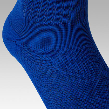 Chaussettes de football enfant F100 bleue  indigo