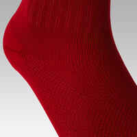 Kids' Football Socks Red - Essential