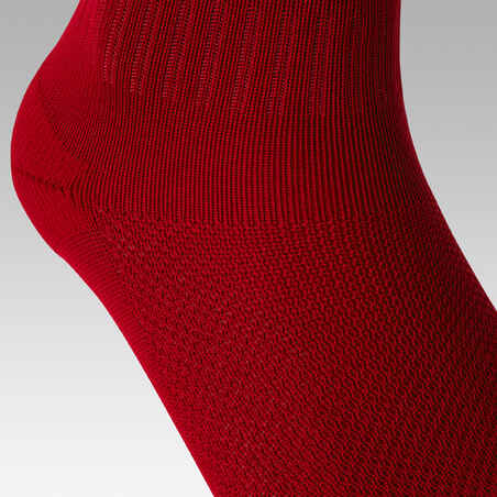 Kids' Football Socks Red - Essential