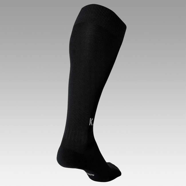KIPSTA F100 Adult Football Socks Black Decathlon