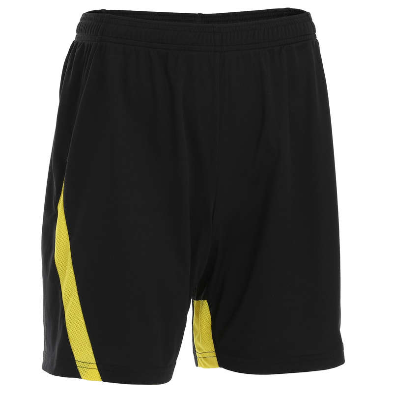 MEN'S INTERMEDIATE BADMINTON APPAREL - Shorts 530 M BLACK YELLOW PERFLY