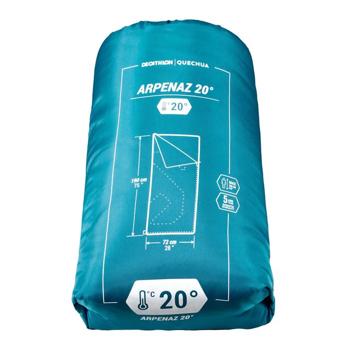 CAMPING SLEEPING BAG ARPENAZ 20° Decathlon