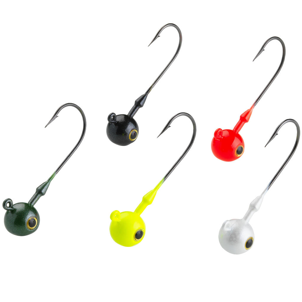 Coloured round jig head for soft lure fishing TP RD COLO 2 G