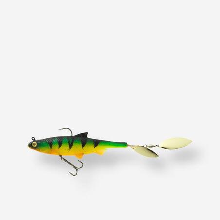 Jigg SHAD med paljetter ROACHSPIN 120 FIRETIGER