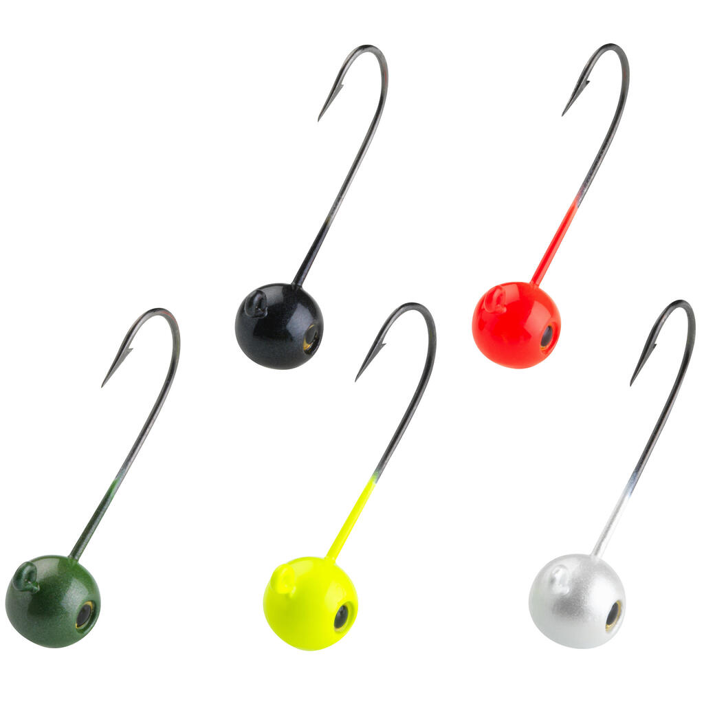 Coloured round jig head for soft lure fishing TP RD COLO 2 G