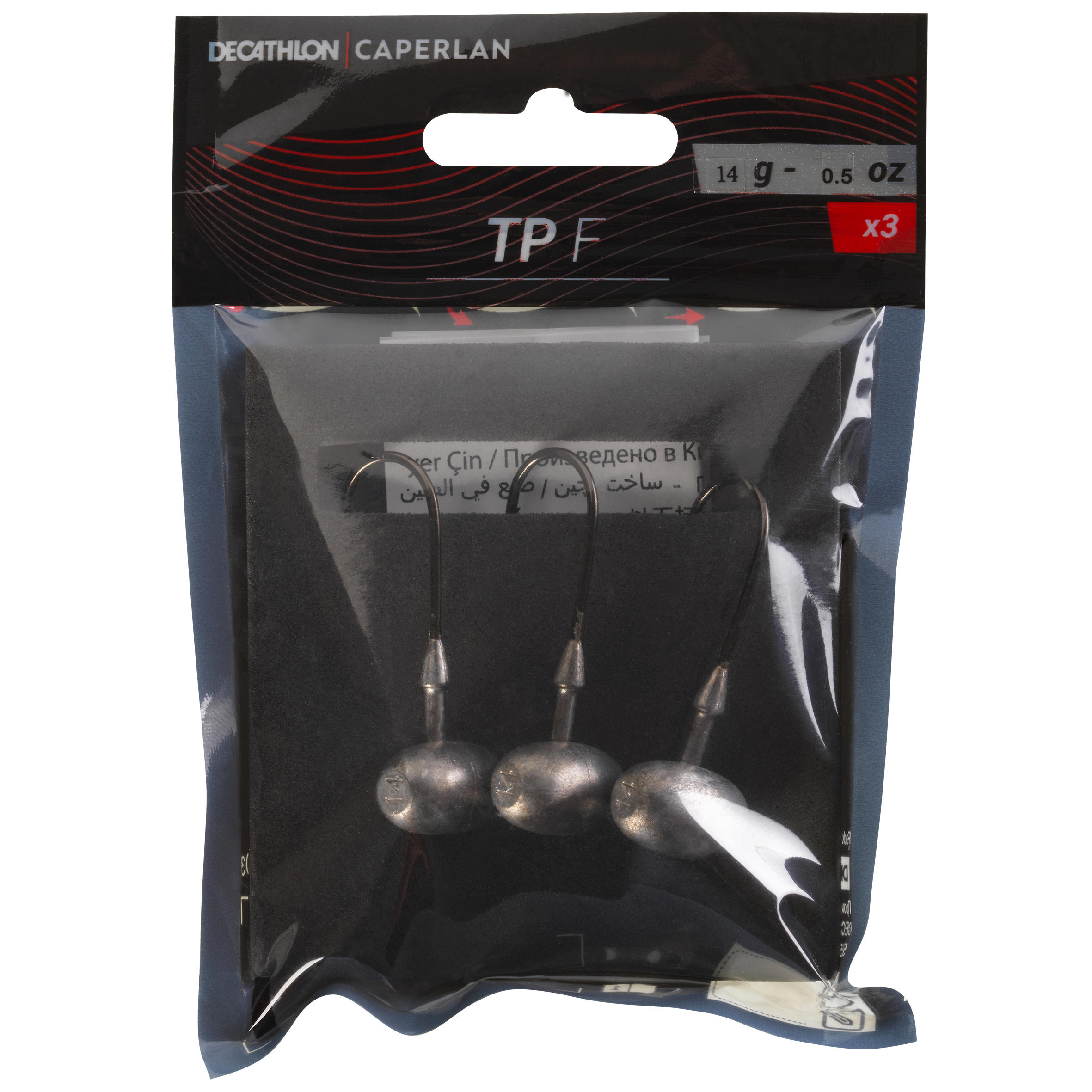 Cabeça Chumbada Football Pesca com Amostras Flexíveis TP F 14g 4/4