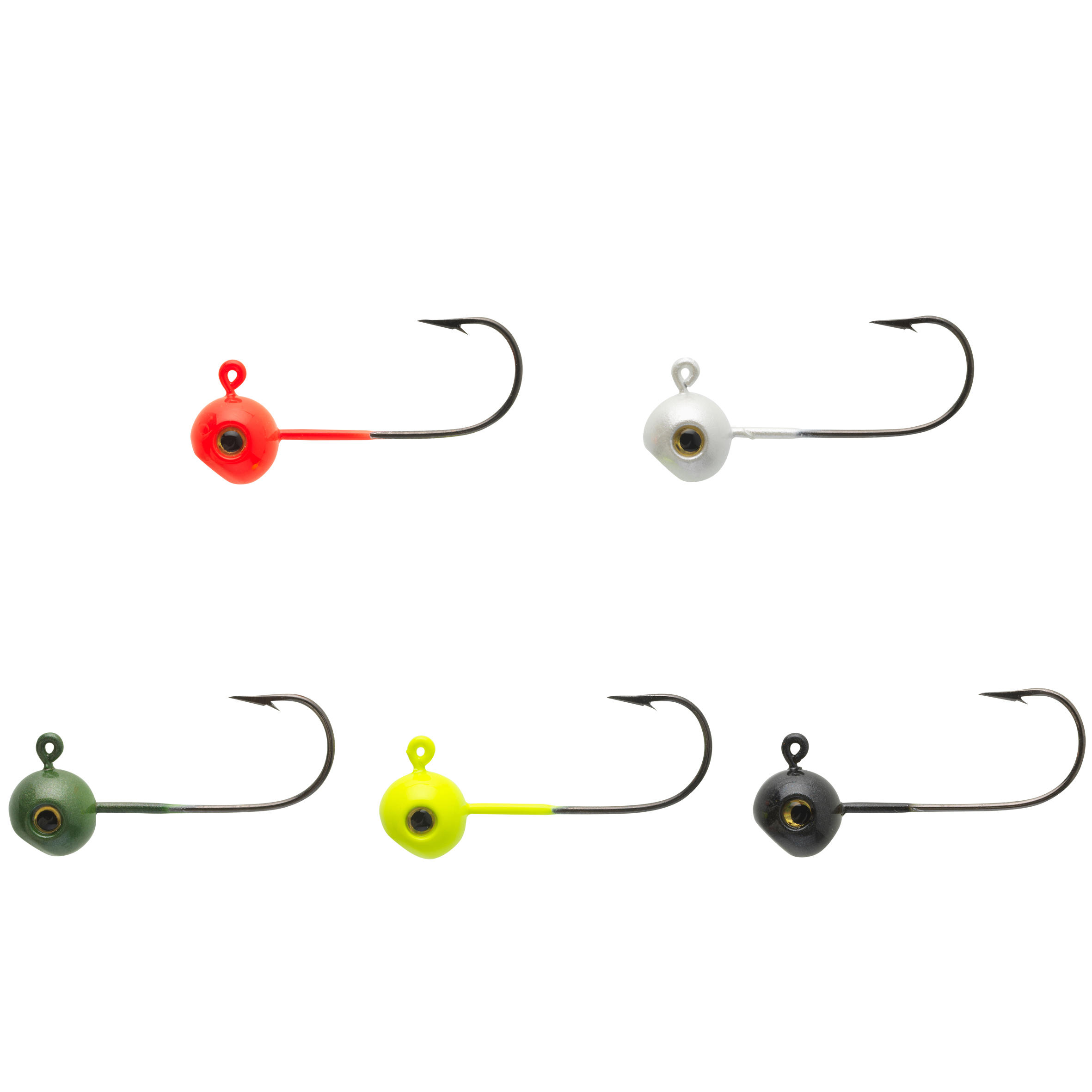Coloured Sinker Heads for Soft Lure Fishing 5 g - SH RD Colo - CAPERLAN