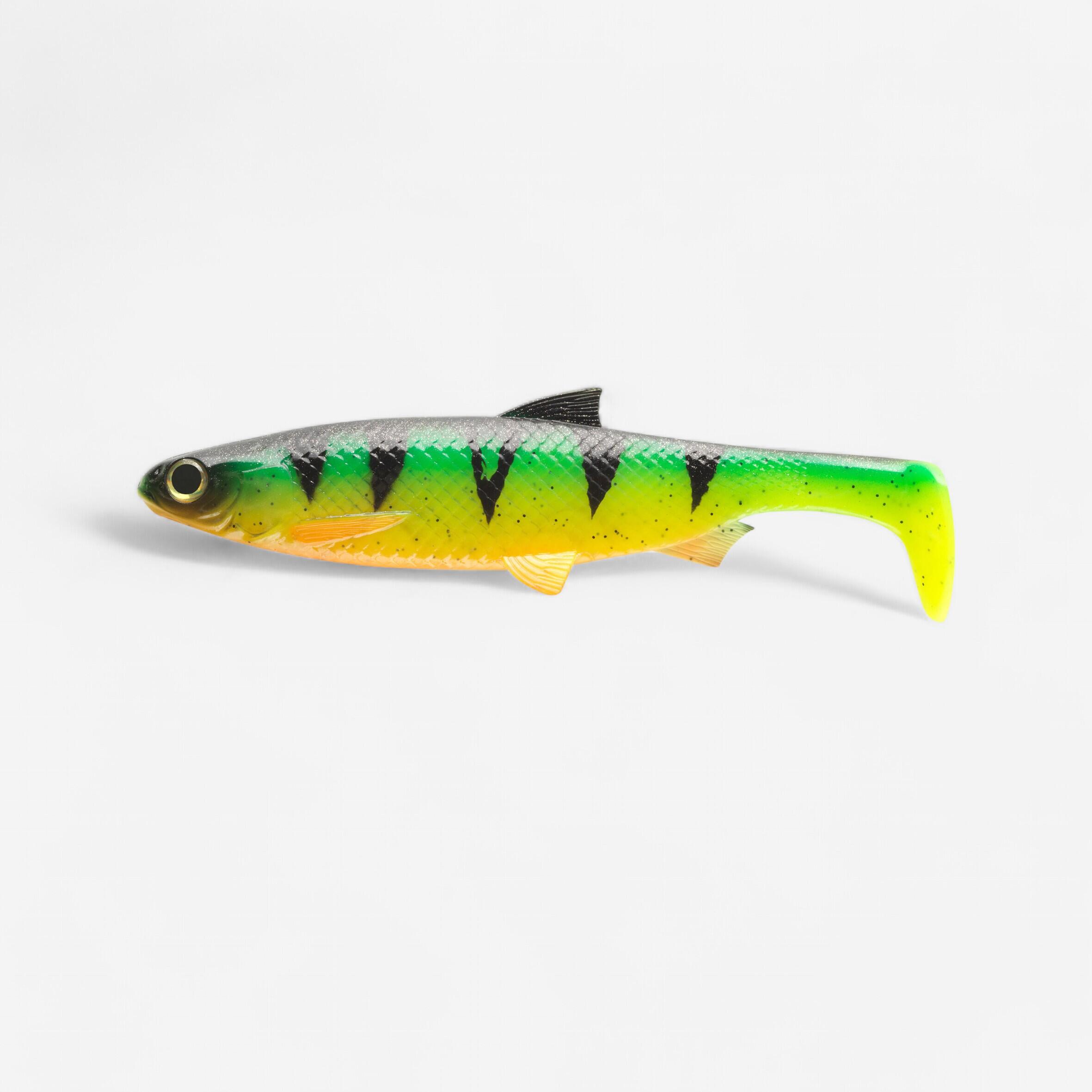 Caperlan - Leurre Souple Shad Roach 160 Firetiger - Leurre Souple - Peche - Jaune-orange-vert - Taille Unique - Decathlon