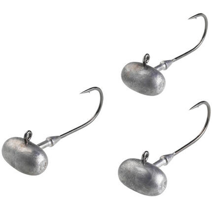 Cabeza Plomada Pesca Señuelos Flexibles TP F 14 g Abombada