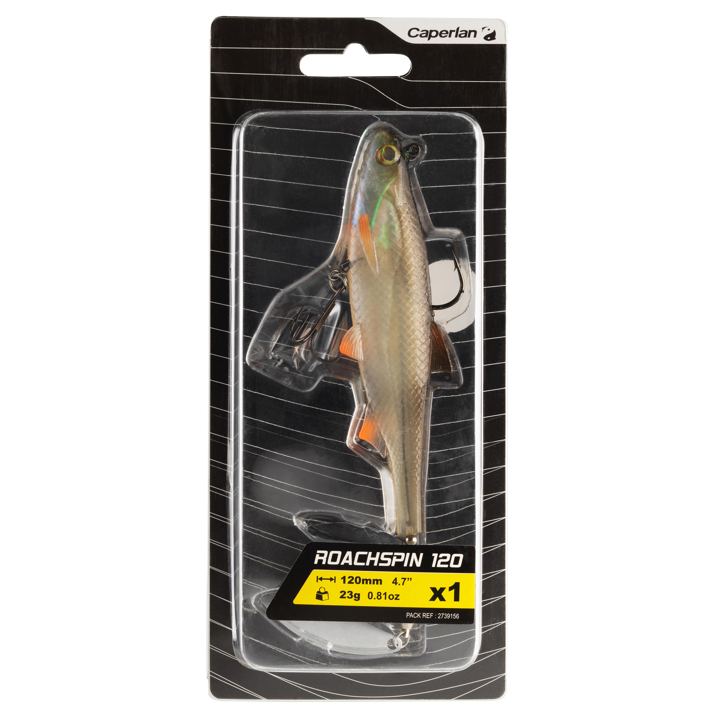 LEURRE SOUPLE ALOSE À PALETTE PÊCHE AUX LEURRES ROACHSPIN 120 GARDON - CAPERLAN