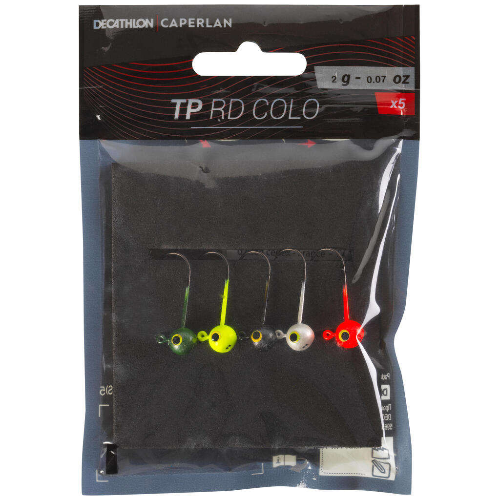 Lure fishing JH RD COLO 2G coloured jighead