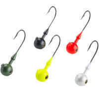 Coloured round jig head for soft lure fishing TP RD COLO 7 G