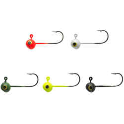 Coloured round jig head for soft lure fishing TP RD COLO 2 G