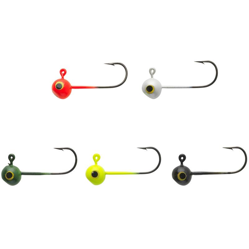 Cabeça chumbada colorida de pesca com amostras flexíveis TP RD COLO 2 G